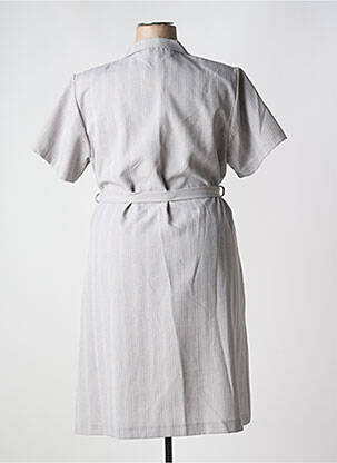 Rochie midi mâneci scurte mâneci scurte gri 20/20 femeie