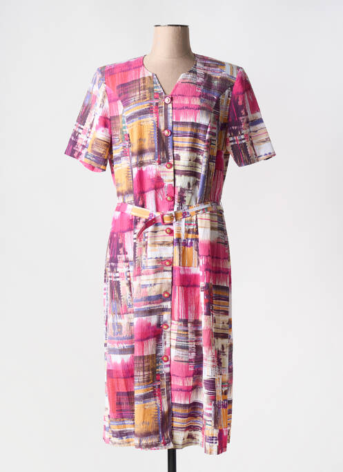 Rochie midi roz GUY DUBOUIS femeie