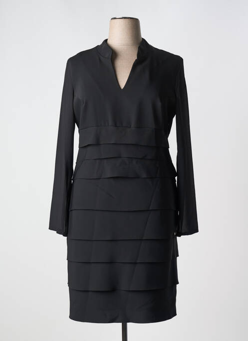 Rochie midi negru QUATRE VINGT JOURS femeie