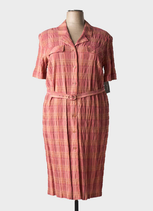 Rochie midi roz GUY DUBOUIS femeie