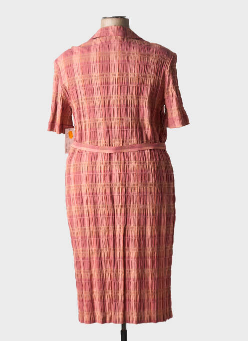 Rochie midi roz GUY DUBOUIS femeie