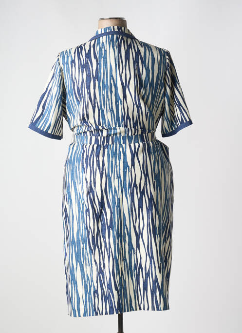 Rochie midi albastru FRANCOISE DE FRANCE femeie