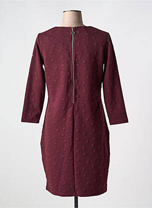 Rochie scurtă mâneci 3/4 mâneci 3/4 violet CONCEPT K femeie