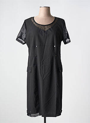 Rochie midi mâneci scurte mâneci scurte negru GRIFFON femeie