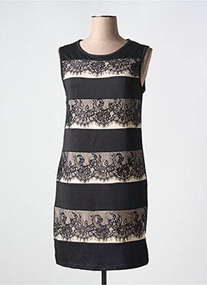 Rochie midi fără mâneci fără mâneci negru ROSE POMME femeie