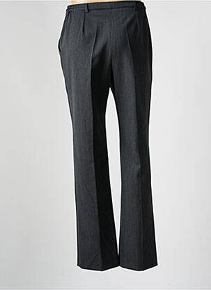 Pantalon drept talie cu cleme talie înaltă gri GUY DUBOUIS femeie