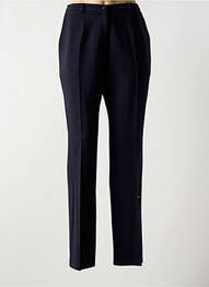 Pantalon drept țesătură crep talie înaltă negru GUY DUBOUIS femme
