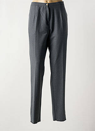 Pantalon drept talie cu cleme talie înaltă gri GRIFFON femeie
