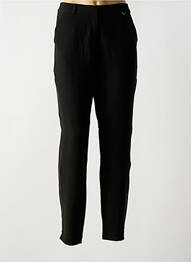 Pantalon chino broderie galoni laterali mărime normală negru THALASSA femeie
