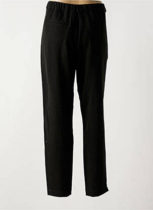 Pantalon chino broderie galoni laterali mărime normală negru THALASSA femeie