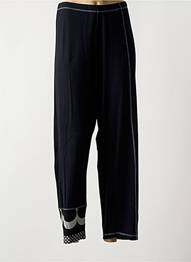 Pantalon 7/8 elasticitate mărime normală negru QUATRE VINGT JOURS femme