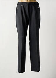 Pantalon drept talie cu cleme talie înaltă gri RICHY femeie