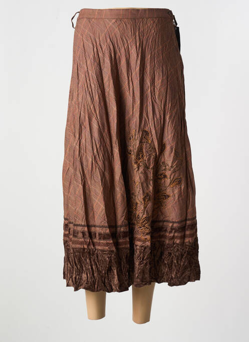 Fustă lungă maro GUY DUBOUIS femeie