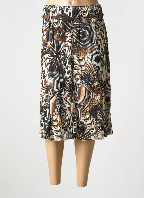 Fustă midi maro GUY DUBOUIS femeie