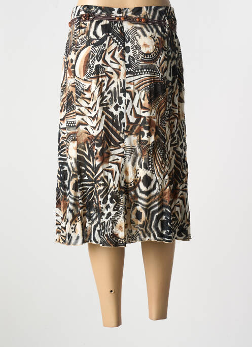 Fustă midi maro GUY DUBOUIS femeie