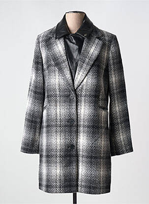 Palton lung gri 7 SEASONS femeie