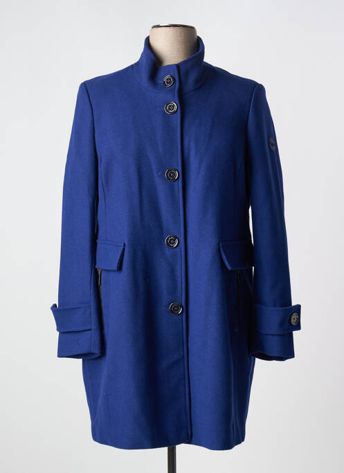 Palton lung albastru REVER MILE femeie