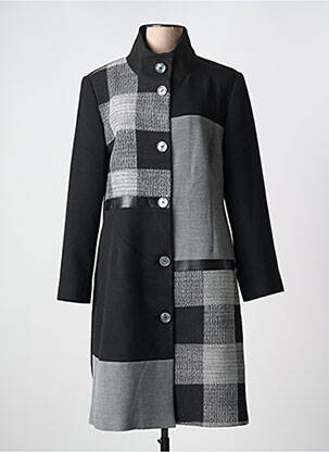 Palton lung negru GRIFFON femeie