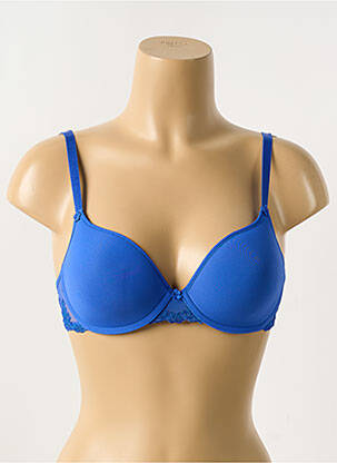 Sutien broderie top sutien modelat albastru PASSIONATA femeie