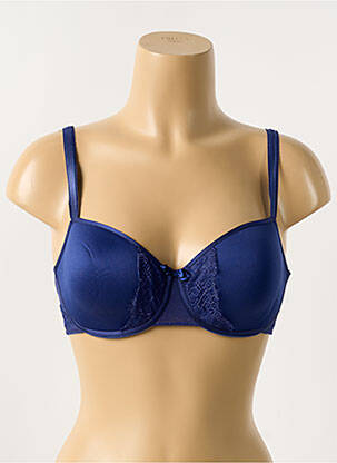 Sutien efect material satinat top sutien modelat albastru PASSIONATA femeie