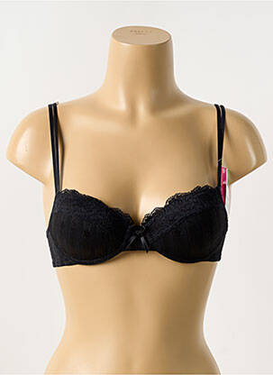 Sutien efect material satinat top sutien modelat negru PASSIONATA femeie