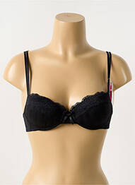 Sutien efect material satinat top sutien modelat negru PASSIONATA femme