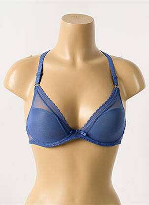 Sutien efect material satinat top sutien modelat albastru PASSIONATA femeie