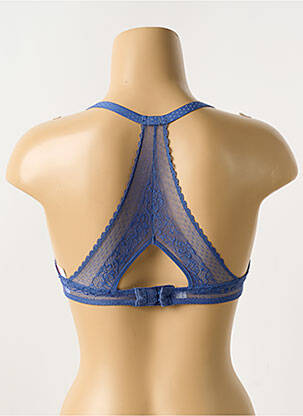 Sutien efect material satinat top sutien modelat albastru PASSIONATA femeie