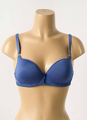 Sutien efect material satinat top sutien modelat albastru PASSIONATA femeie