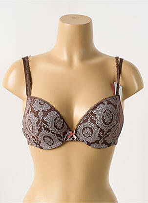 Sutien efect material satinat top sutien modelat maro PASSIONATA femeie
