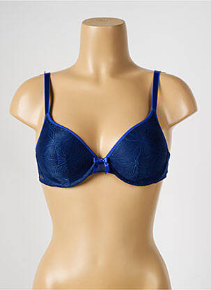 Sutien efect material satinat top sutien modelat albastru PASSIONATA femeie