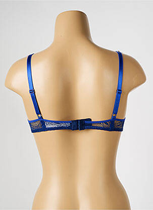 Sutien efect material satinat top sutien modelat albastru PASSIONATA femeie