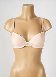 Sutien efect material satinat top sutien push-up bej PASSIONATA femme