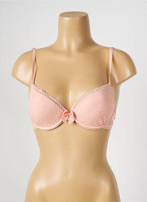 Sutien efect material satinat top sutien push-up roz PASSIONATA femeie