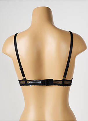 Sutien efect material satinat top sutien push-up negru PASSIONATA femeie