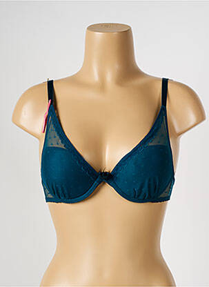 Sutien efect material satinat top sutien push-up verde PASSIONATA femeie