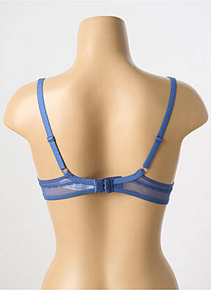 Sutien efect material satinat top sutien push-up albastru PASSIONATA femeie