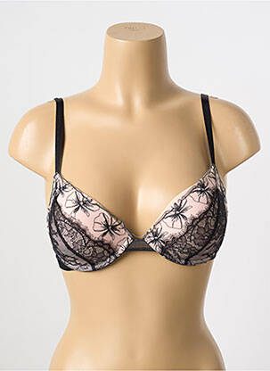 Sutien efect material satinat top sutien push-up bej PASSIONATA femeie