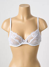 Sutien efect material satinat alb PASSIONATA femme