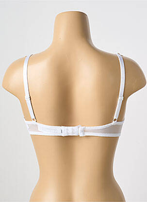 Sutien efect material satinat alb PASSIONATA femeie