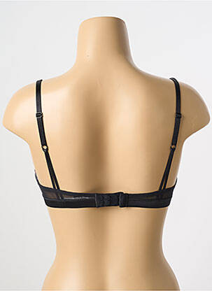 Sutien efect material satinat sutien cupe întregi cu decolteu înalt negru PASSIONATA femeie