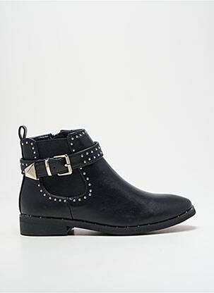 Botine/ghete material neted toc plat până la 3 cm negru I LOVE SHOES femeie