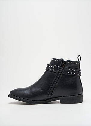 Botine/ghete material neted toc plat până la 3 cm negru I LOVE SHOES femeie