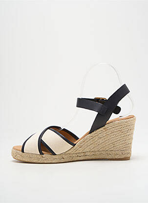 Sandale/pantofi decupați material neted toc de 7 la 9 cm bej GEORGIA ROSE femeie