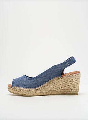 Sandale/pantofi decupați toc platformă toc de 4 la 6 cm albastru GEORGIA ROSE femeie