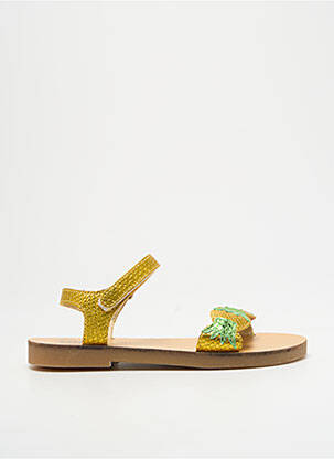 Sandale/Pantofi decupați galben UBIK fată