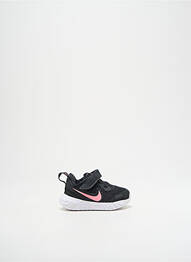 Adidași închidere cu arici vârf rotund negru NIKE fille