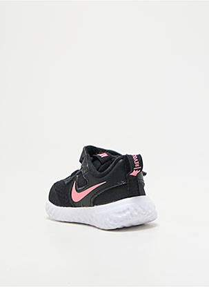 Adidași închidere cu arici vârf rotund negru NIKE fată