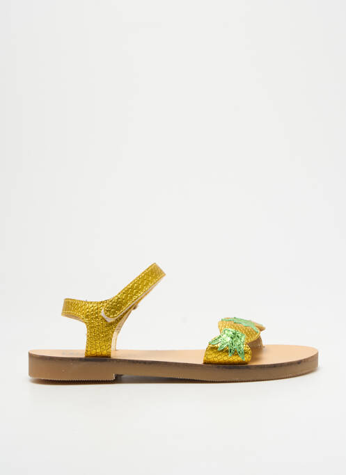 Sandale/Pantofi decupați galben UBIK fată