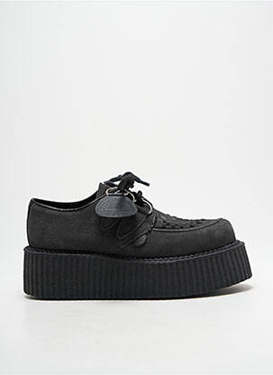 Mocasini vârf rotund toc de 4 la 6 cm negru UNDERGROUND femeie
